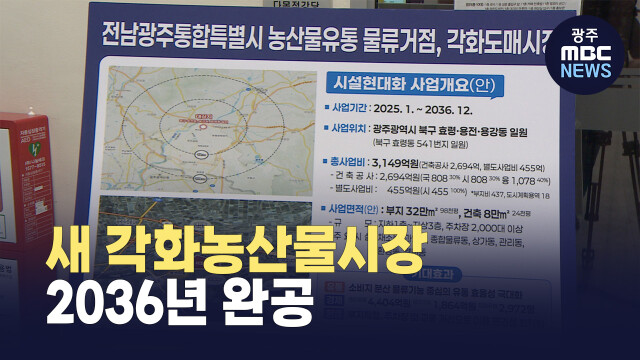 새 각화농산물시장 2036년 완공..효령동 이전 확정