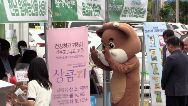 전남·광주 행정 통합 기념 상생장터 열려